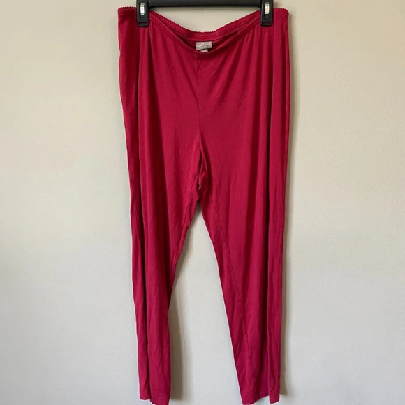 J.Jill Women's Large Wearever Collection Slim Ankle Soft Lounge Comfy Pants Red - Picture 4 of 16